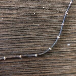 Vintage handmade sliver beaded necklace